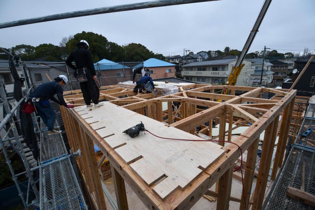 福岡県福岡市城南区09　注文住宅建築現場リポート③　～上棟式・前編～