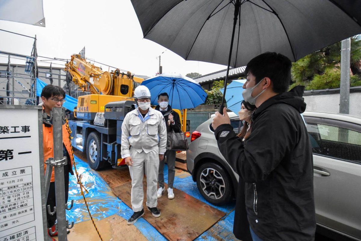 福岡県福岡市城南区09　注文住宅建築現場リポート③　～上棟式・前編～