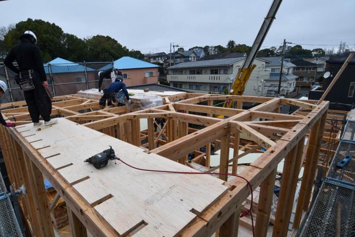 福岡県福岡市城南区09　注文住宅建築現場リポート③　～上棟式・前編～