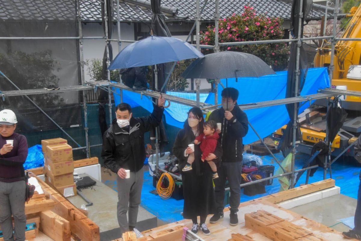 「福岡市城南区09」注文住宅現場リポート③【上棟式】