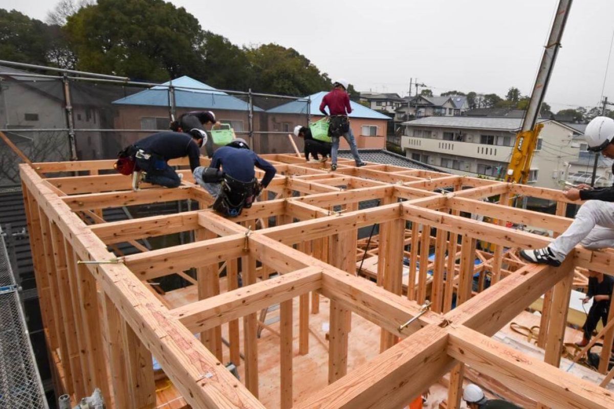 福岡県福岡市城南区09　注文住宅建築現場リポート③　～上棟式・前編～