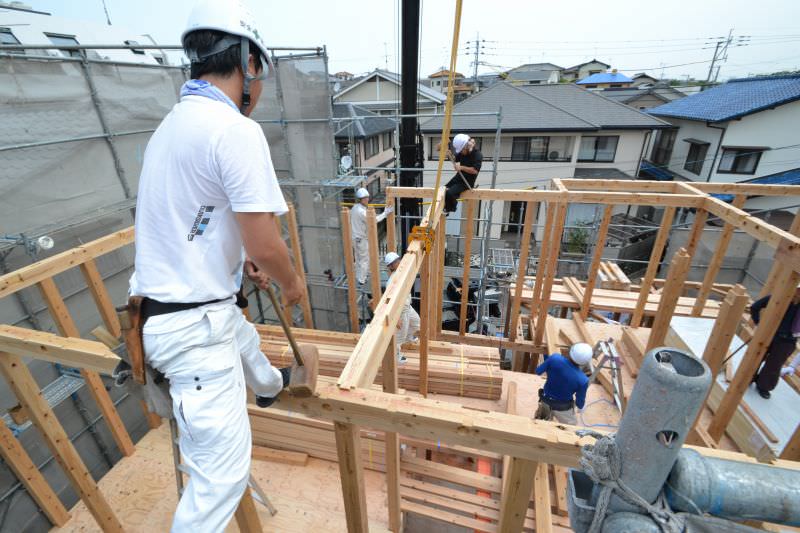 福岡市南区04　注文住宅建築現場リポート④　～上棟式～