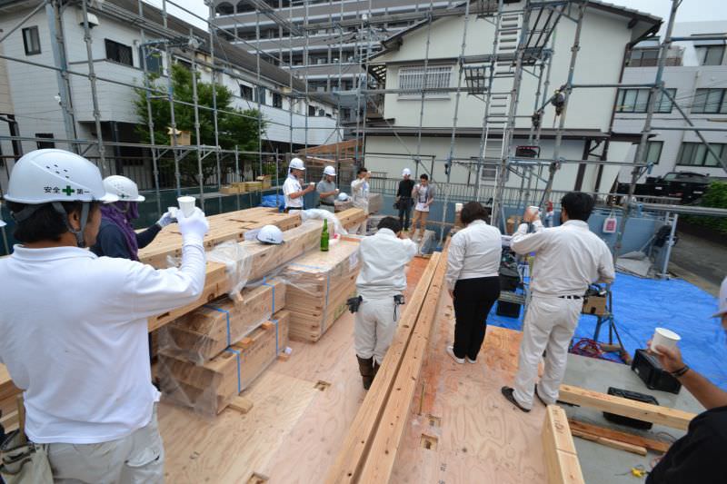 「福岡市南区04」注文住宅現場リポート④【上棟式】