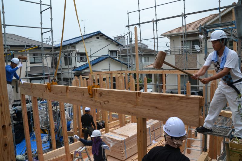 福岡市南区04　注文住宅建築現場リポート④　～上棟式～