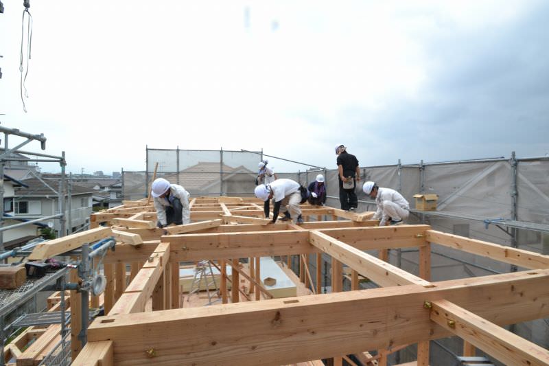 「福岡市南区04」注文住宅現場リポート④【上棟式】