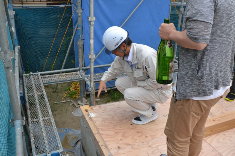 「福岡市南区04」注文住宅現場リポート④【上棟式】