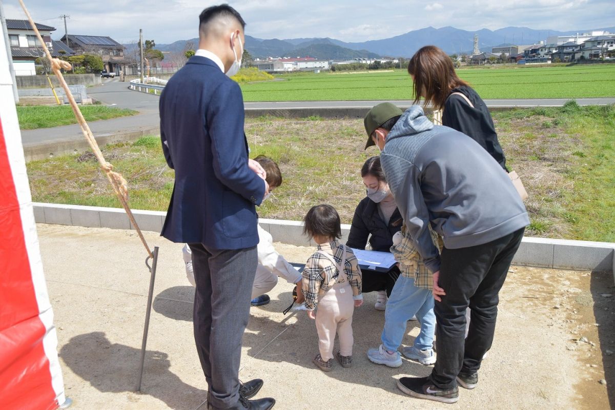 福岡県朝倉郡筑前町04　注文住宅建築現場リポート① ～地鎮祭～