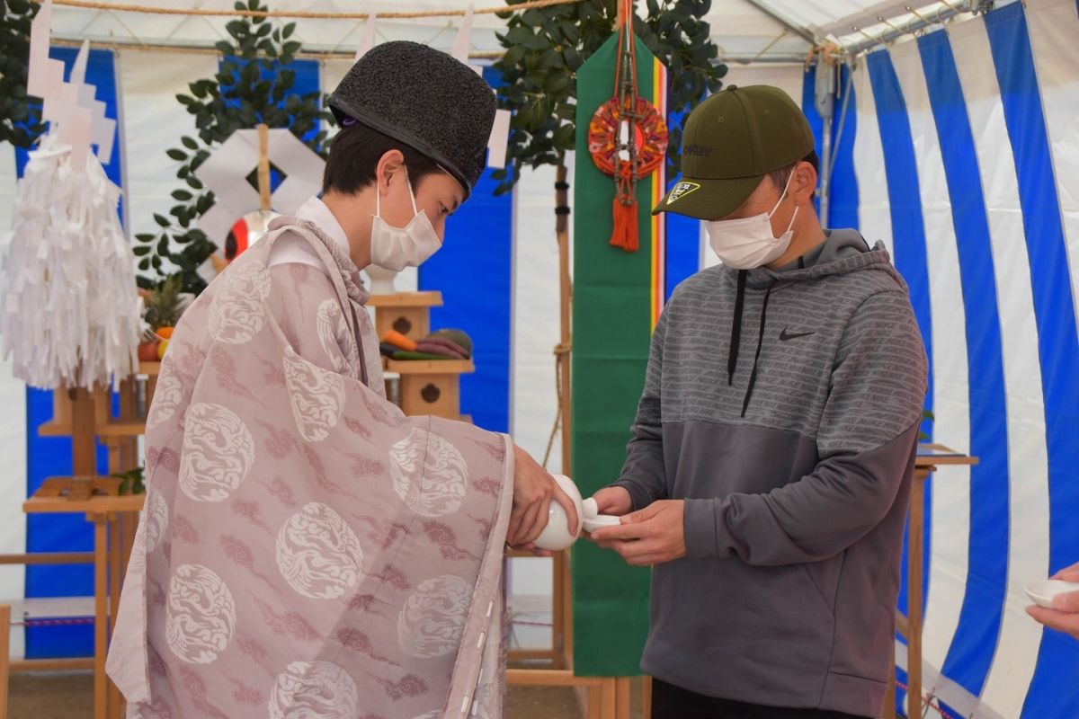 福岡県朝倉郡筑前町04　注文住宅建築現場リポート① ～地鎮祭～