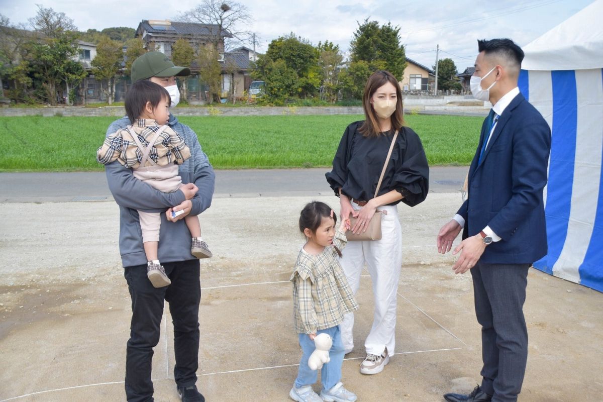 福岡県朝倉郡筑前町04　注文住宅建築現場リポート① ～地鎮祭～