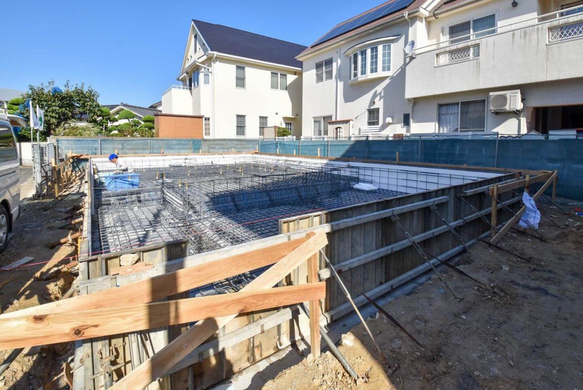 「福岡市城南区08」注文住宅現場リポート②【基礎工事】【配筋】