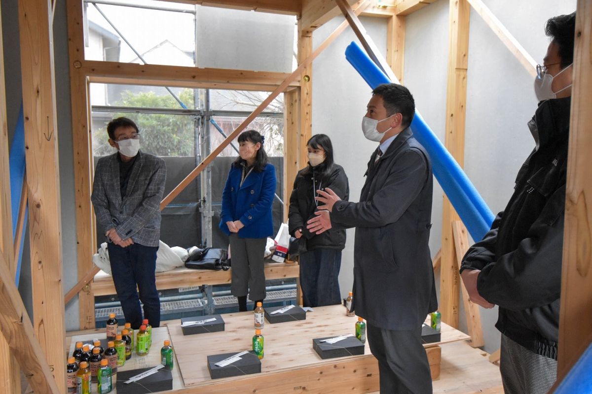 「福岡市南区三宅02」注文住宅現場リポート③【上棟式】