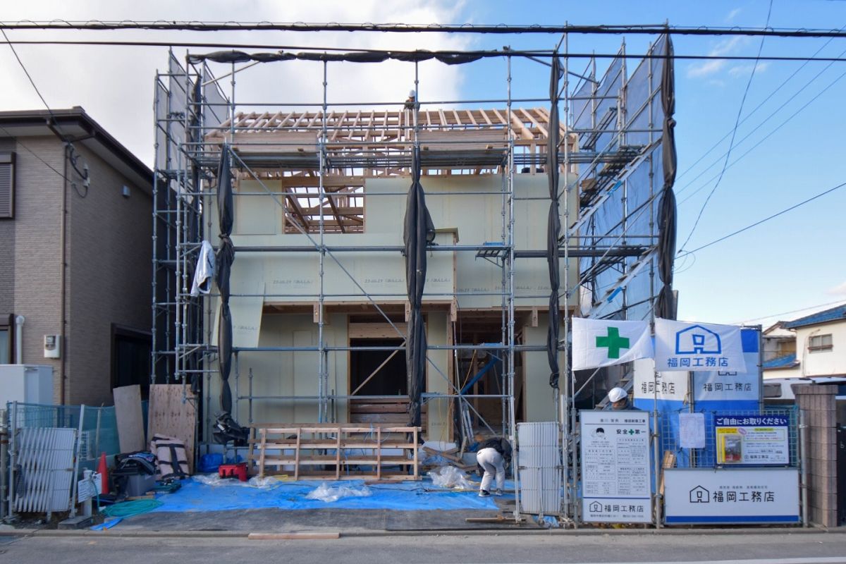 「福岡市南区三宅02」注文住宅現場リポート③【上棟式】