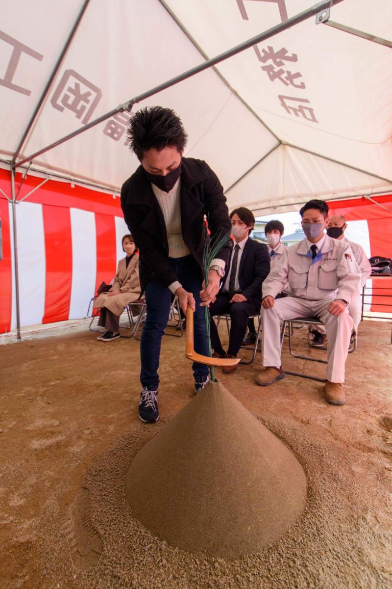 福岡県福津市08　注文住宅建築現場リポート①　～地鎮祭～