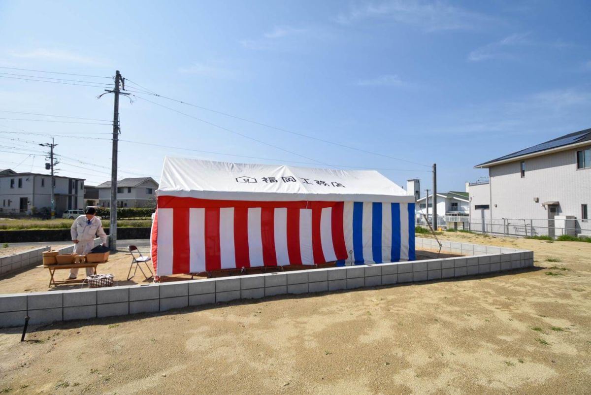 福岡県福津市08　注文住宅建築現場リポート①　～地鎮祭～