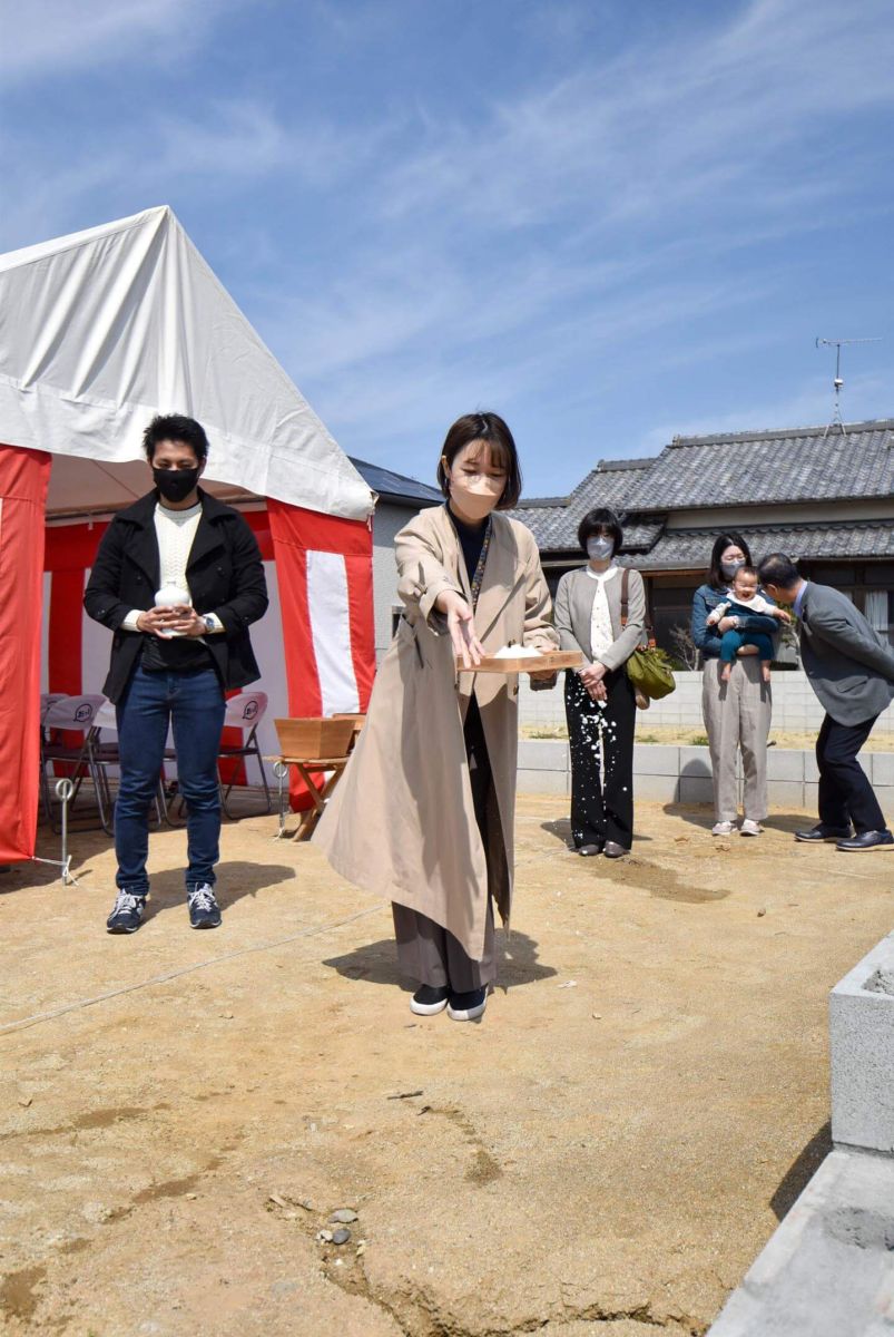 福岡県福津市08　注文住宅建築現場リポート①　～地鎮祭～