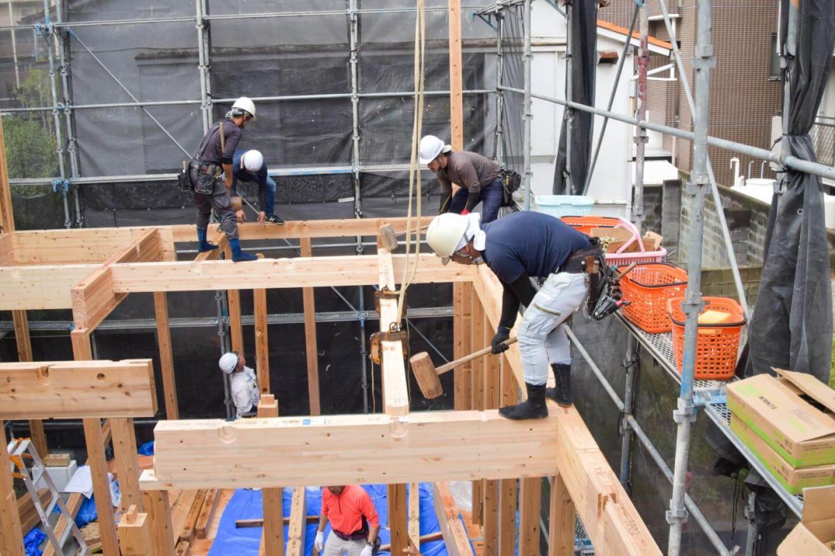 「福岡市中央区04」注文住宅現場リポート③【上棟式】