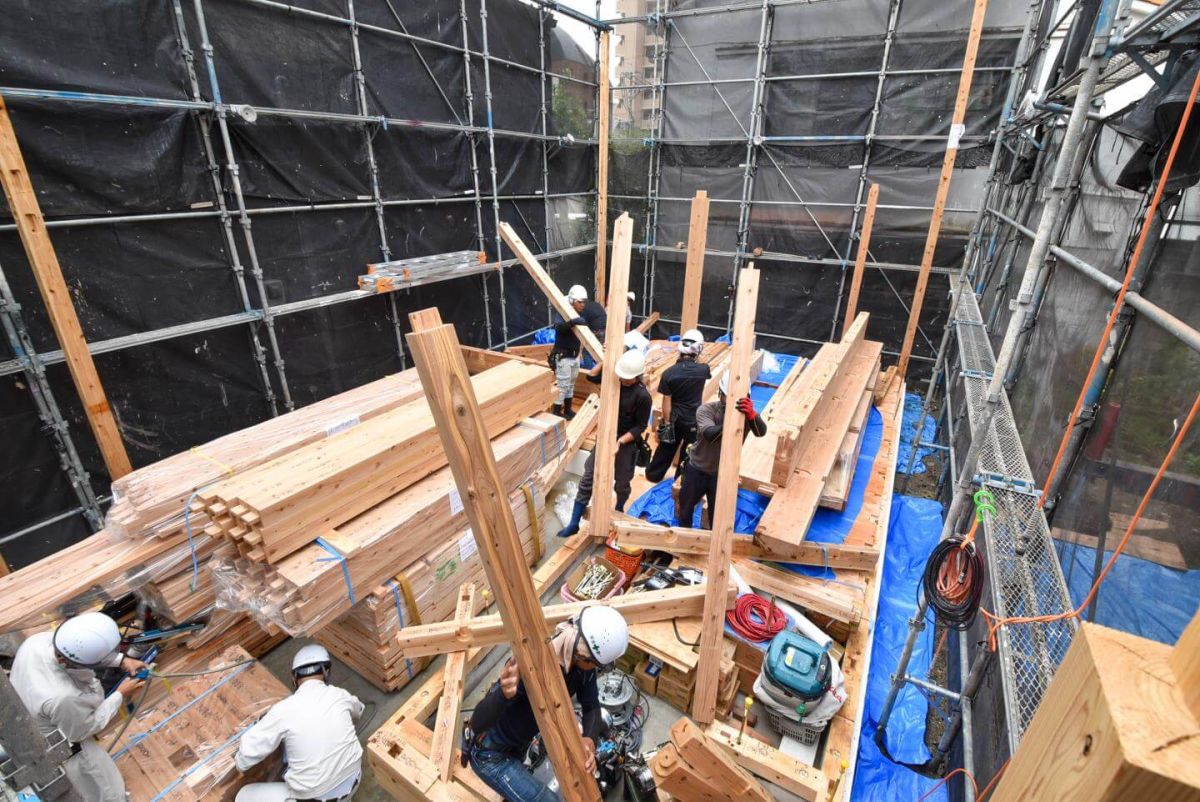 「福岡市中央区04」注文住宅現場リポート③【上棟式】