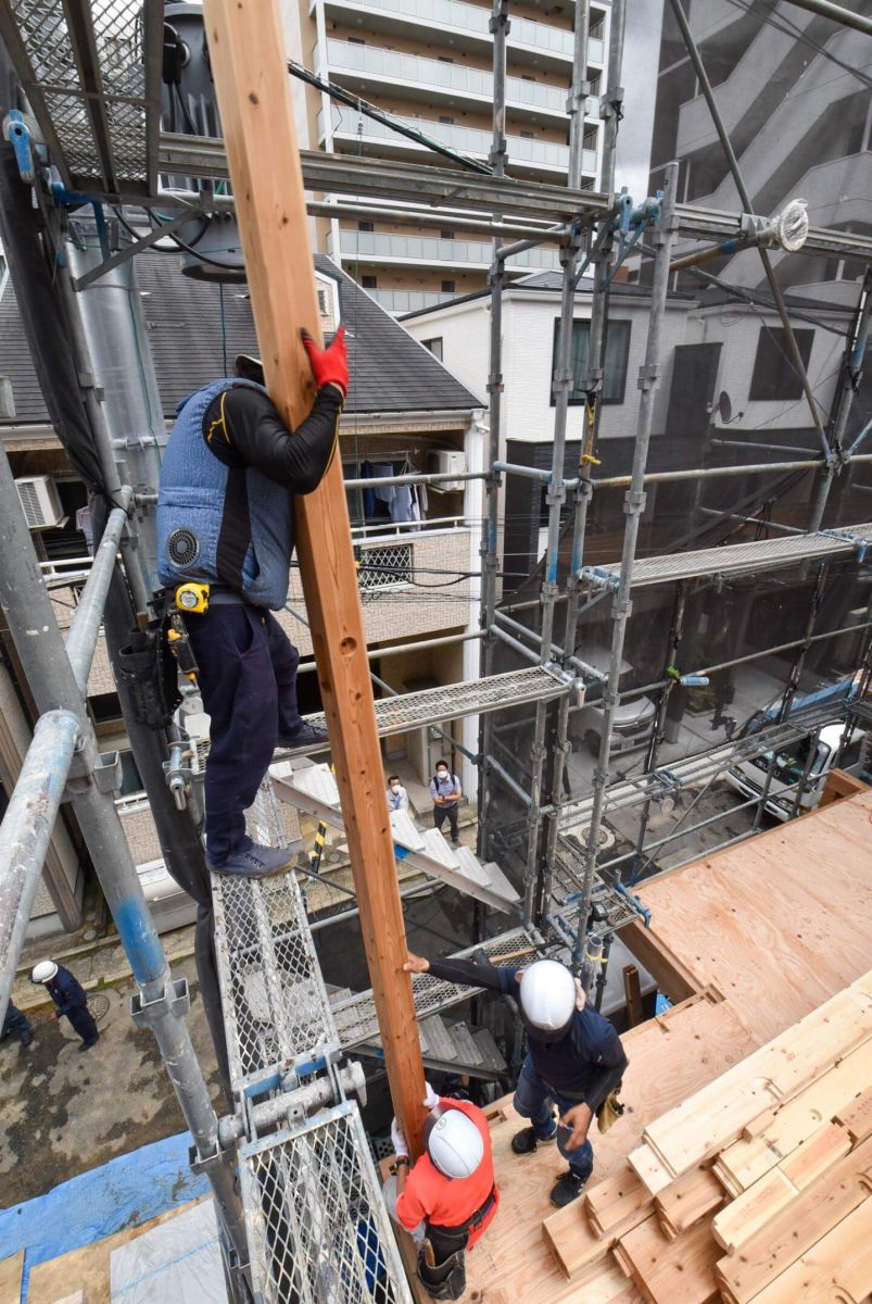 「福岡市中央区04」注文住宅現場リポート③【上棟式】