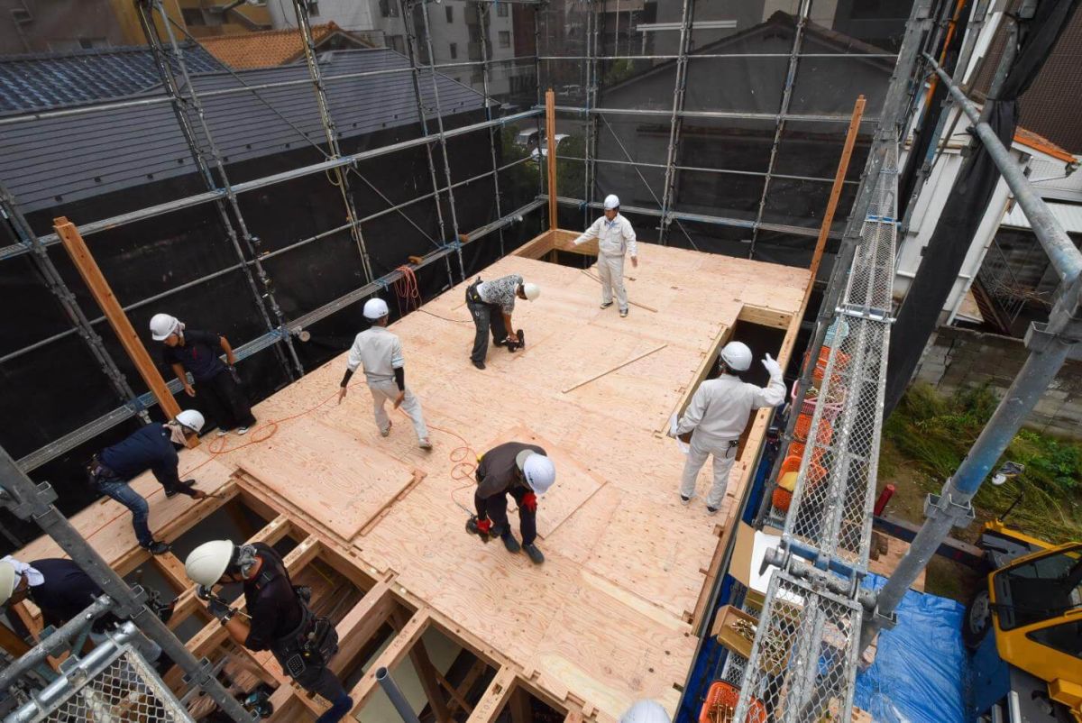 「福岡市中央区04」注文住宅現場リポート③【上棟式】
