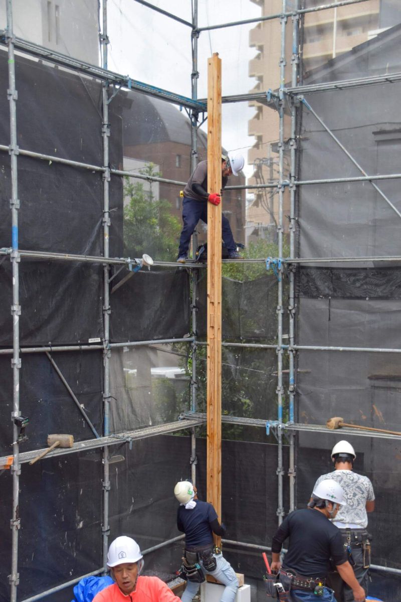 「福岡市中央区04」注文住宅現場リポート③【上棟式】