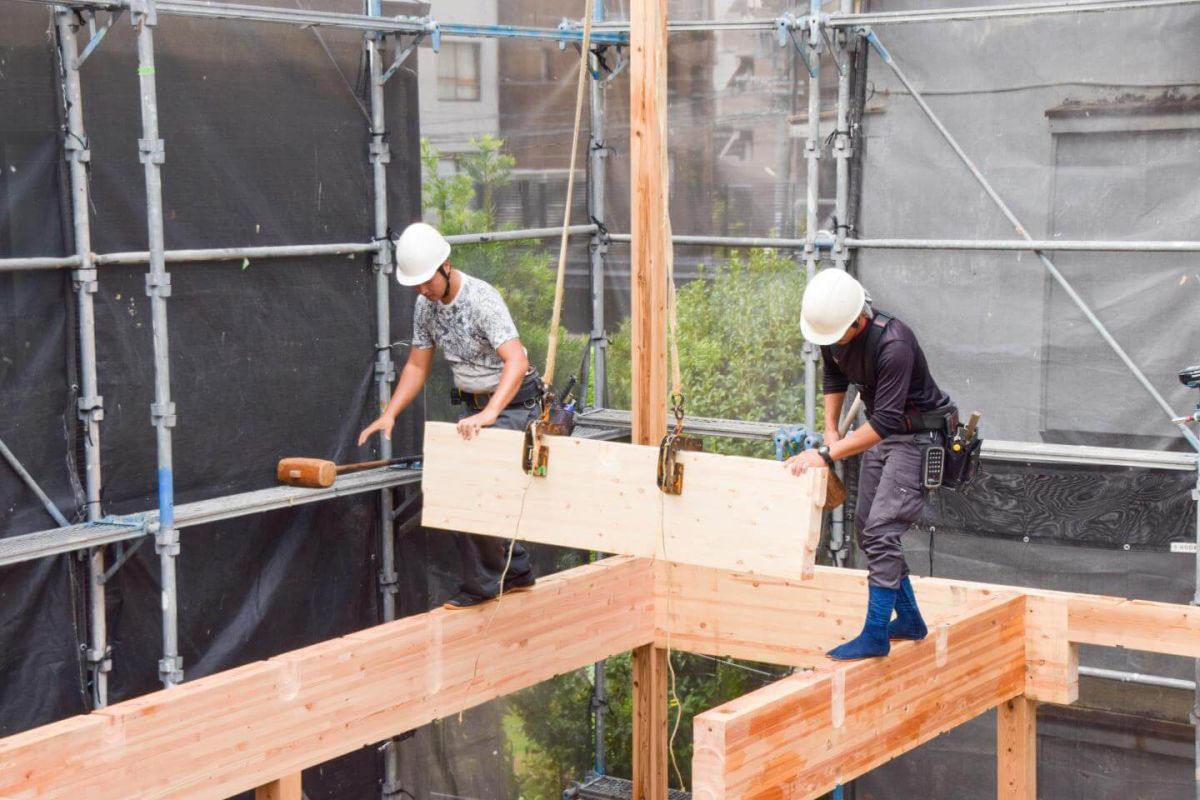 福岡県福岡市中央区04　注文住宅建築現場リポート③　～上棟式・前編〜