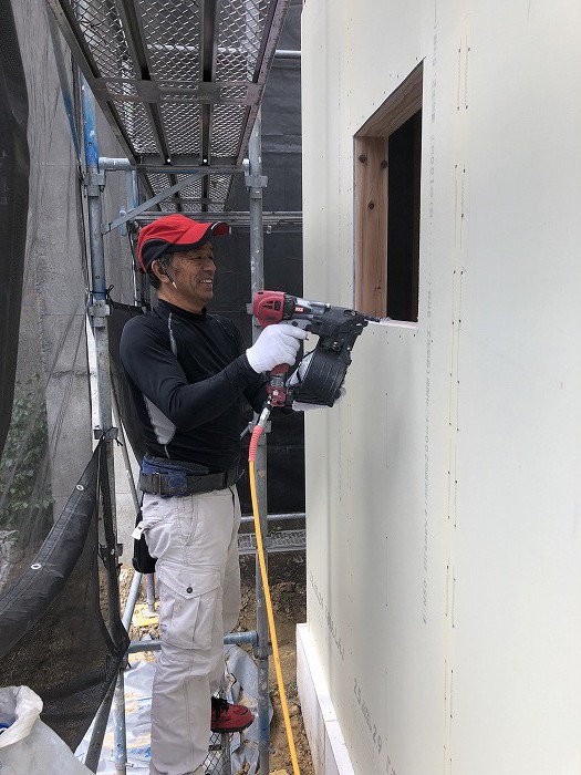 「福岡市東区04」注文住宅現場リポート⑥【木工事】【面材】