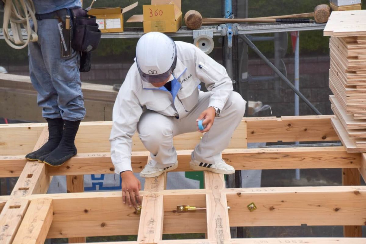 福岡県福岡市東区10　注文住宅建築現場リポート③　～上棟式・前編〜