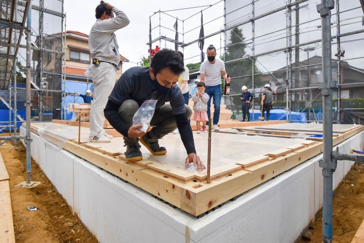 福岡県福岡市東区10　注文住宅建築現場リポート③　～上棟式・前編〜