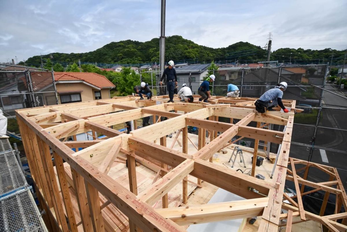 福岡県福岡市東区10　注文住宅建築現場リポート③　～上棟式・前編〜