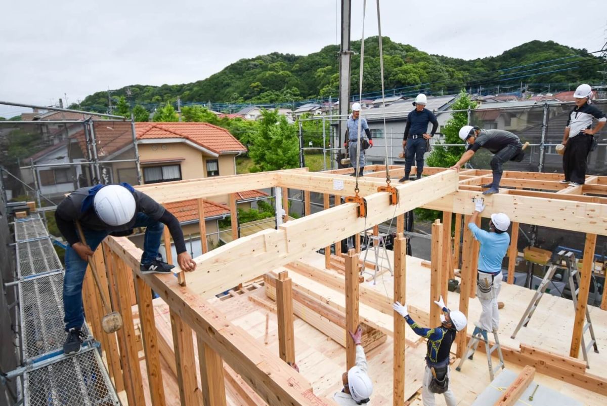 福岡県福岡市東区10　注文住宅建築現場リポート③　～上棟式・前編〜