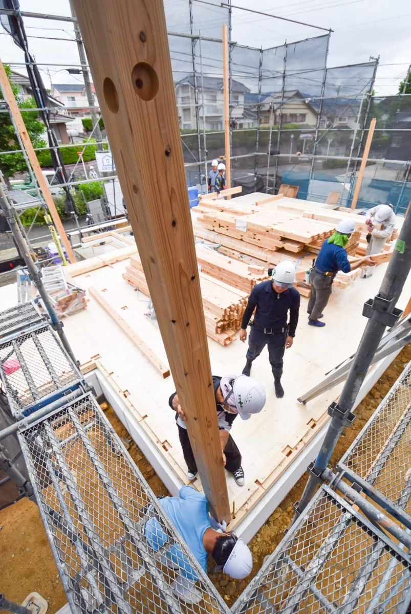 福岡県福岡市東区10　注文住宅建築現場リポート③　～上棟式・前編〜