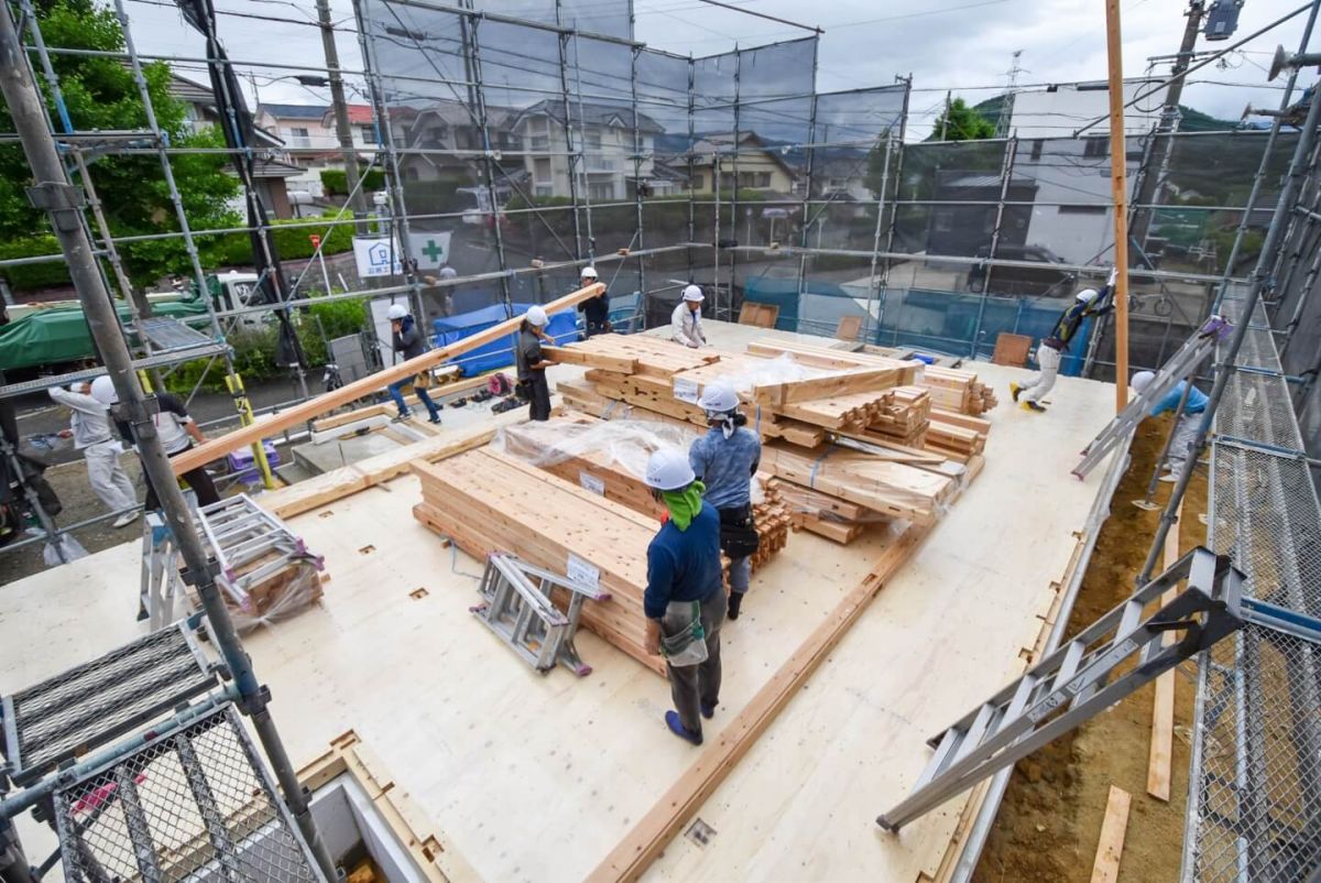 福岡県福岡市東区10　注文住宅建築現場リポート③　～上棟式・前編〜