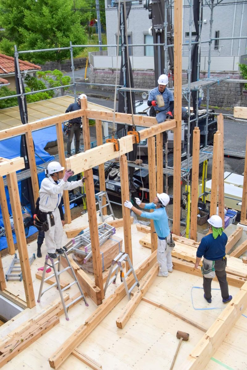 福岡県福岡市東区10　注文住宅建築現場リポート③　～上棟式・前編〜