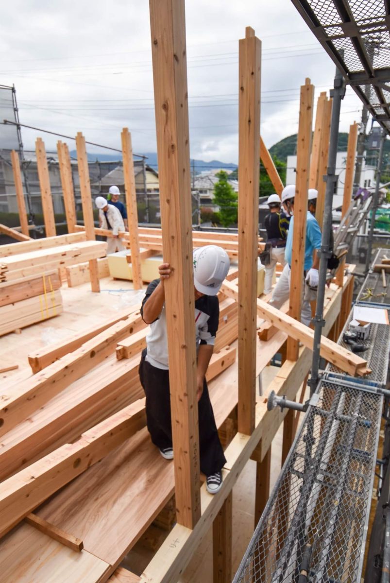 福岡県福岡市東区10　注文住宅建築現場リポート③　～上棟式・前編〜