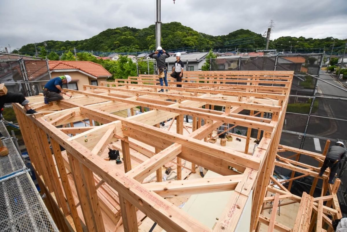 福岡県福岡市東区10　注文住宅建築現場リポート③　～上棟式・前編〜