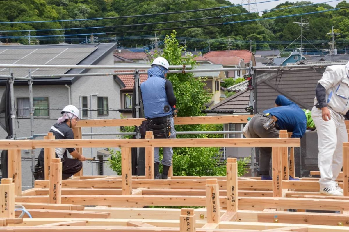 福岡県福岡市東区10　注文住宅建築現場リポート③　～上棟式・前編〜