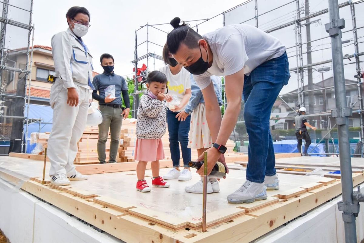 福岡県福岡市東区10　注文住宅建築現場リポート③　～上棟式・前編〜