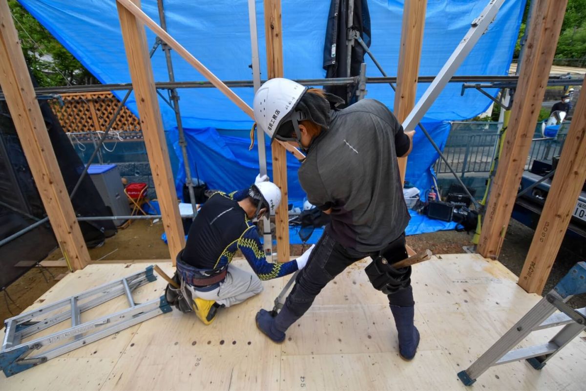 福岡県福岡市東区10　注文住宅建築現場リポート③　～上棟式・前編〜