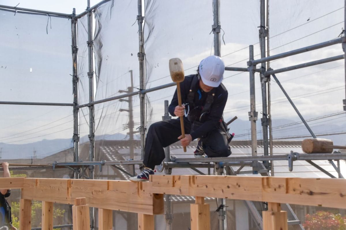 福岡県宮若市01　注文住宅建築現場リポート④　～上棟式・前編～