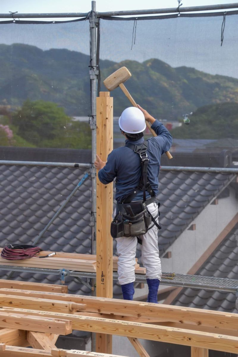 福岡県宮若市01　注文住宅建築現場リポート④　～上棟式・前編～