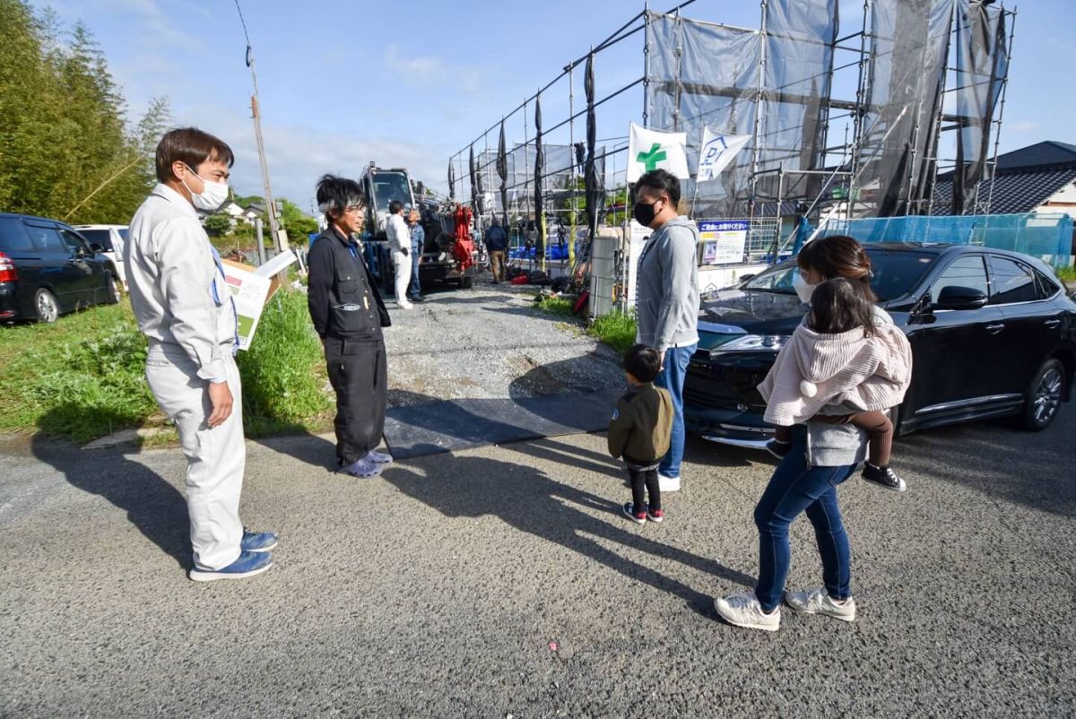 福岡県宮若市01　注文住宅建築現場リポート④　～上棟式・前編～