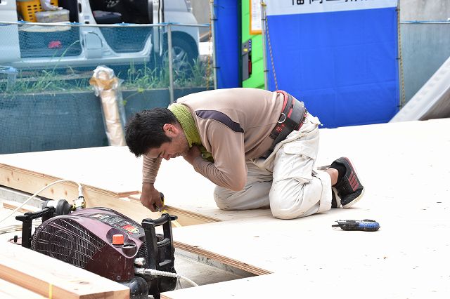 「糟屋郡志免町03」注文住宅現場リポート④【木工事】【土台敷き】
