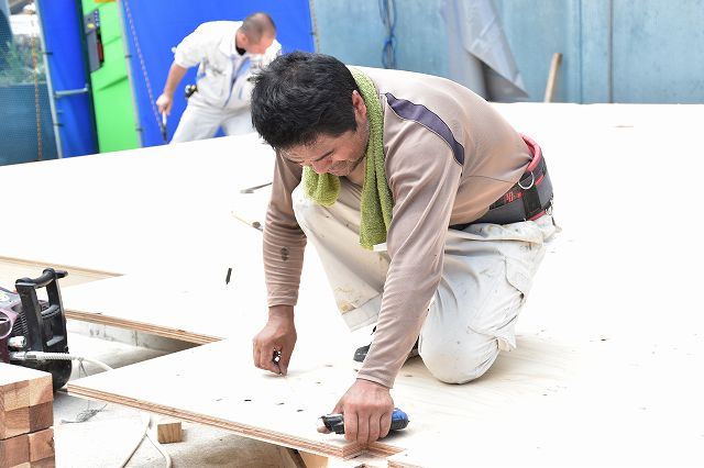 「糟屋郡志免町03」注文住宅現場リポート④【木工事】【土台敷き】