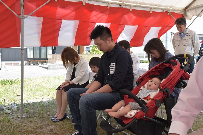 福岡県朝倉郡筑前町東小田01　注文住宅建築現場リポート①　～地鎮祭～