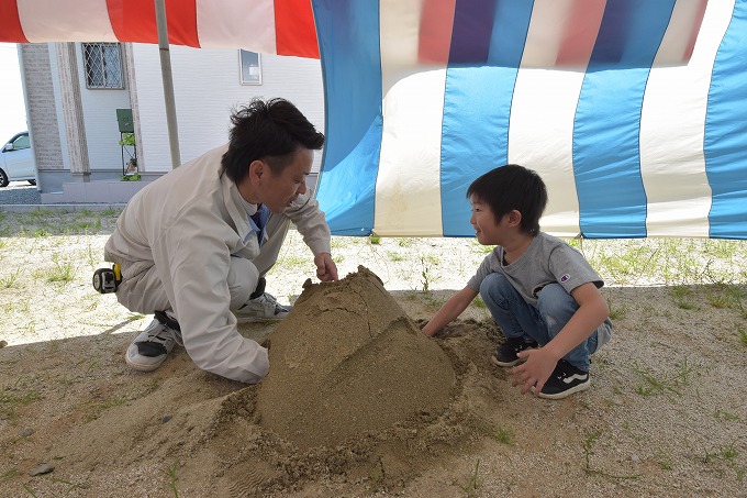 福岡県朝倉郡筑前町東小田01　注文住宅建築現場リポート①　～地鎮祭～