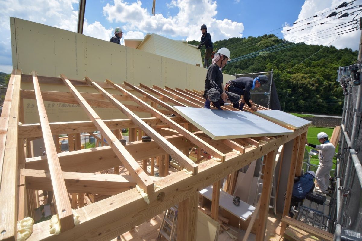 福岡県筑紫野市11　注文住宅建築現場リポート⑤　～上棟式・後編〜