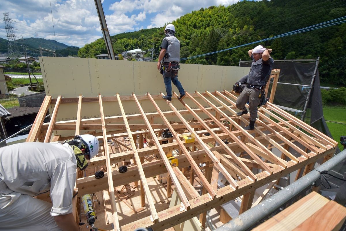 福岡県筑紫野市11　注文住宅建築現場リポート⑤　～上棟式・後編〜