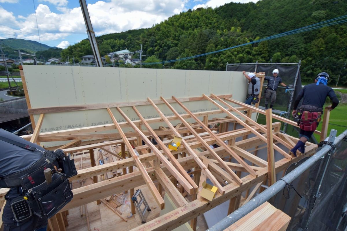 福岡県筑紫野市11　注文住宅建築現場リポート⑤　～上棟式・後編〜