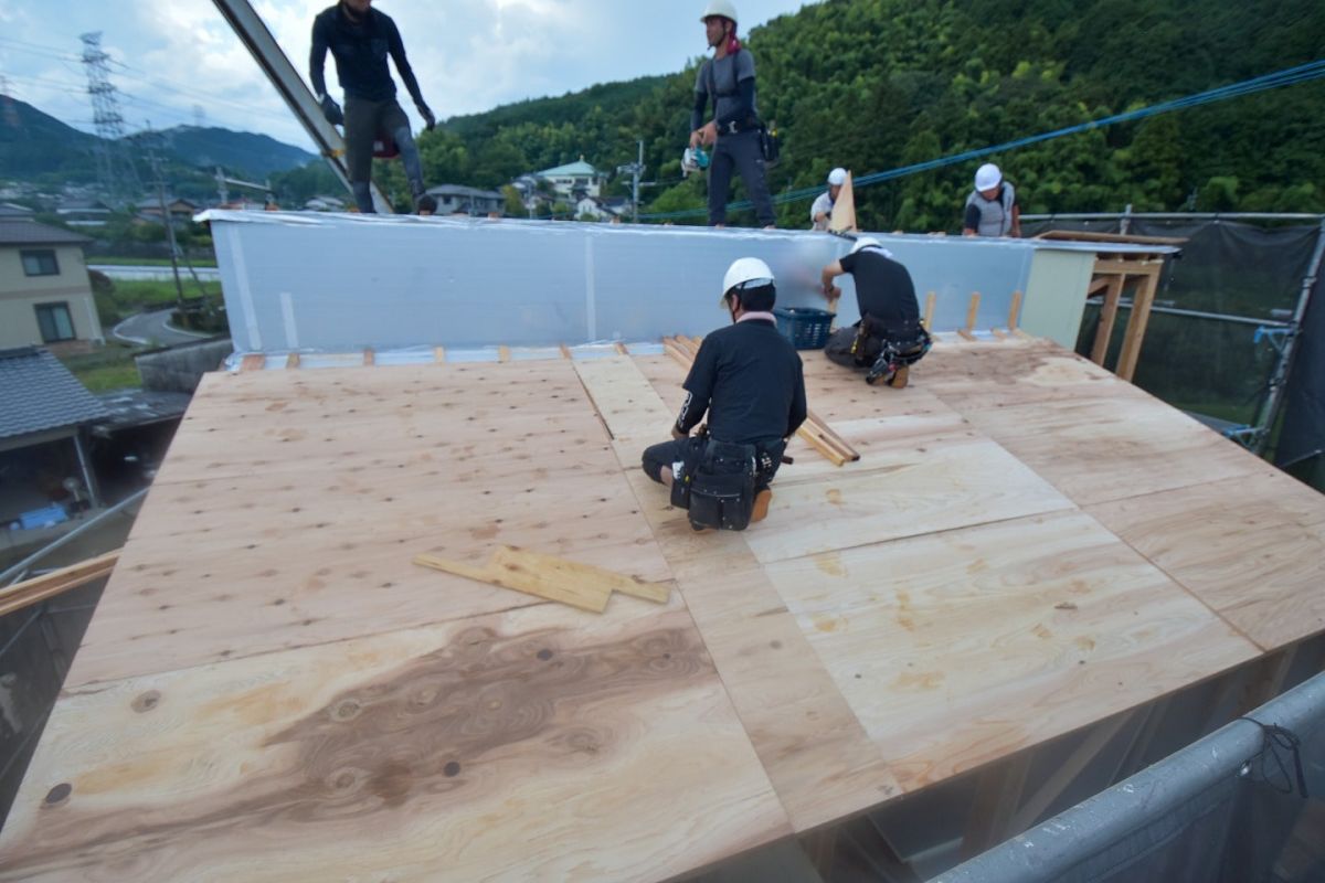 福岡県筑紫野市11　注文住宅建築現場リポート⑤　～上棟式・後編〜