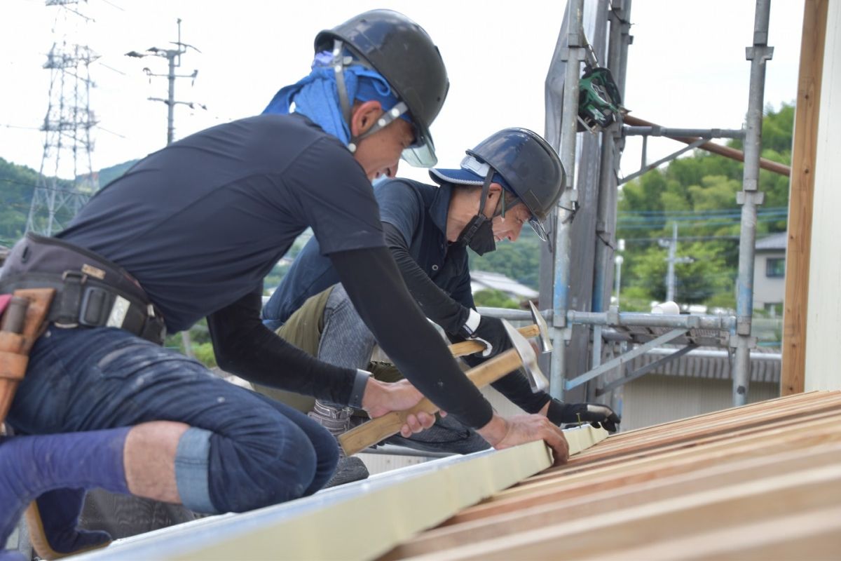 福岡県筑紫野市11　注文住宅建築現場リポート⑤　～上棟式・後編〜